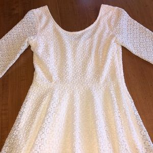 Off- White Lace Dress